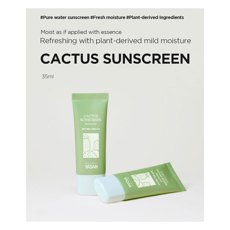 Yadah Cactus Sunscreen - Peaches&Creme Shop Korean Skincare Malta