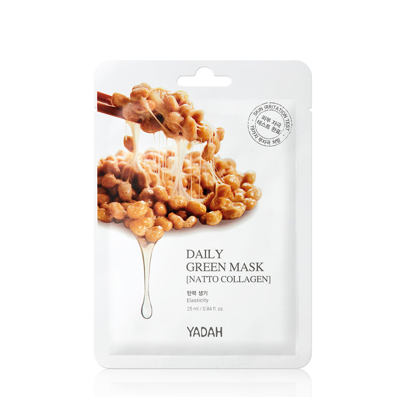 Yadah Daily Green Nato Colagen MAsk - Peaches&Creme Shop Korean Skincare Malta