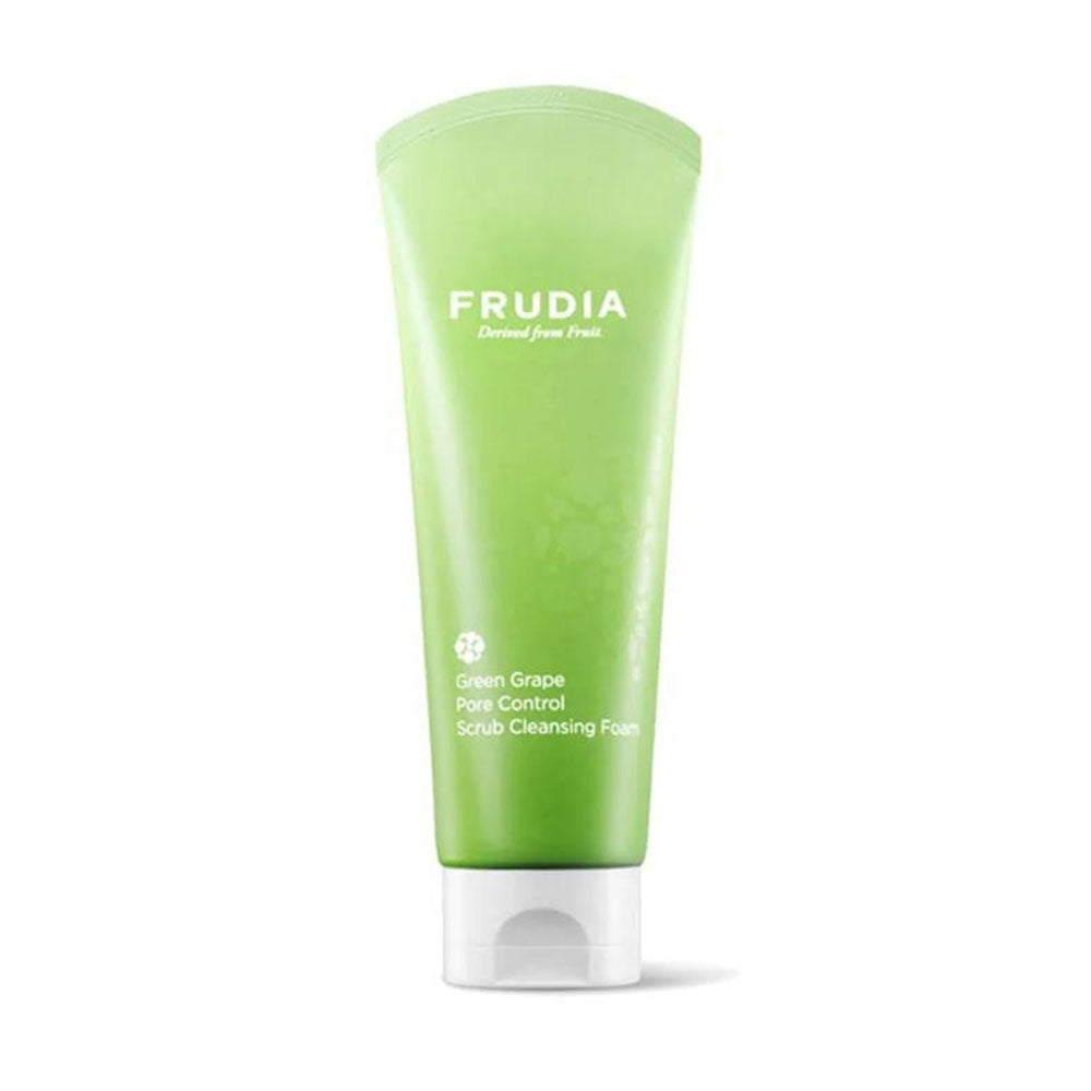 Frudia Green Grape Pore Control Scrub Cleansing Foam - Peaches&Creme Shop Korean Skincare Malta