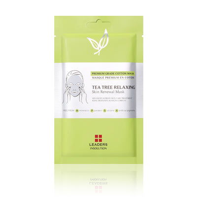 Leader Tea Tree Relaxing Skin Clinic Mask - Peaches&Crème K-Beauty and Skincare